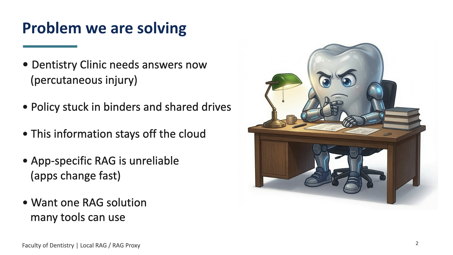 The problem we are solving